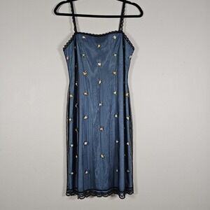 VTG Papell Boutique Sequin Dress‎ Size 10 Y2k Whimsigoth Fairy Grunge Romantic